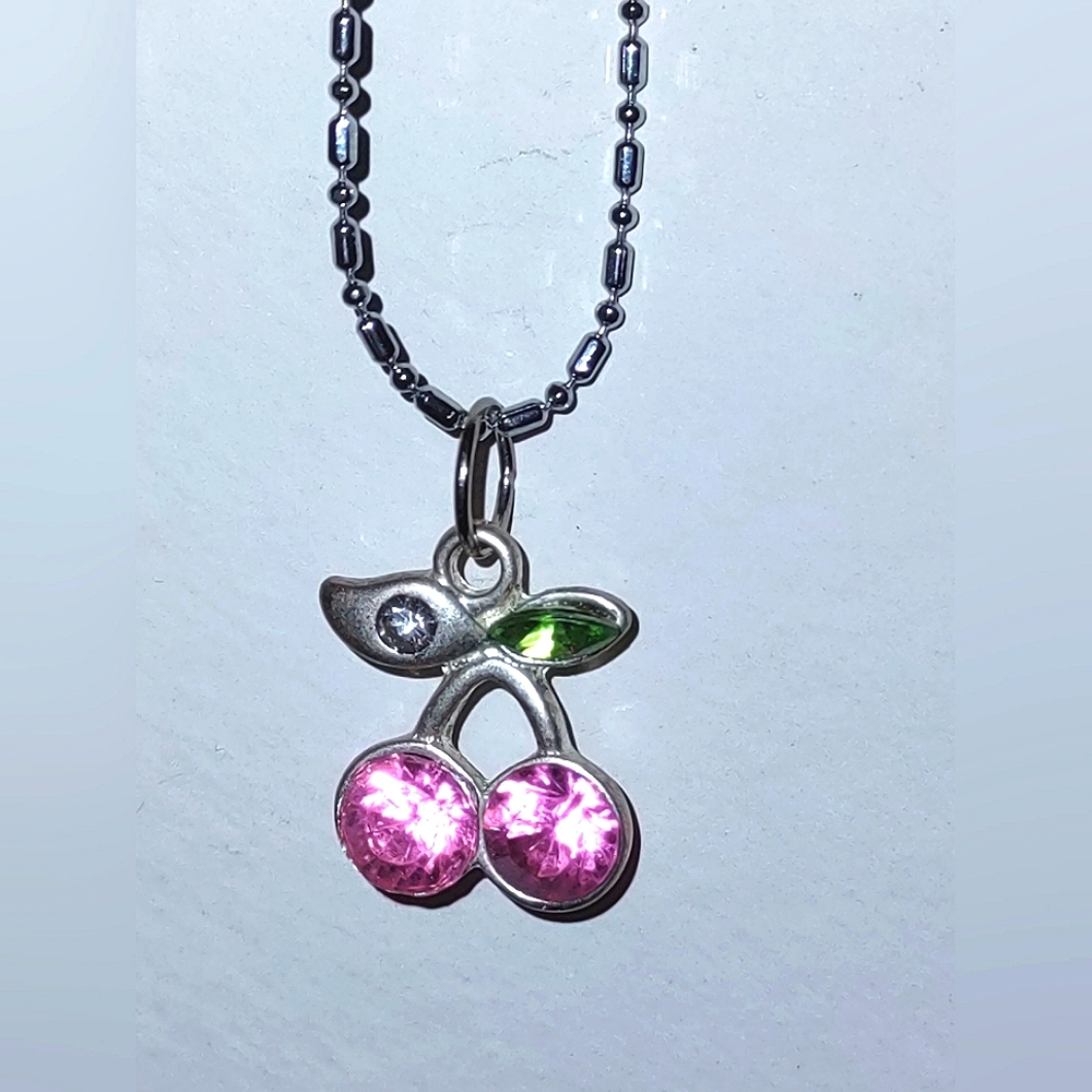 Girls' Necklace Cherries Pendant  (Disc S&H Offer)